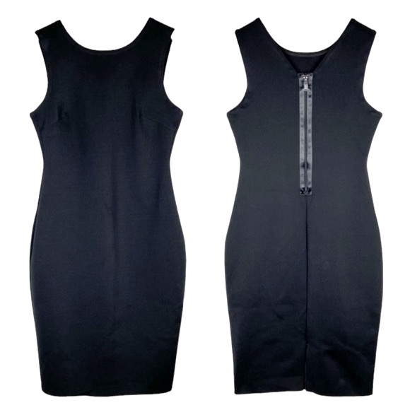 🛍️ BANANA REPUBLIC Wrinkle-Resistant Stretch Neoprene Sheath Dress - Size 12 - Picture 2 of 12